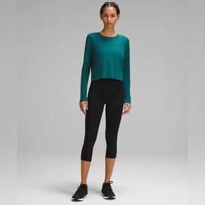 Lululemon Fast and Free High-Rise Crop with Pockets size 8